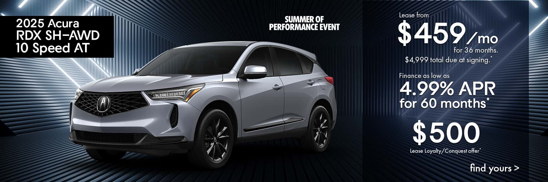 2025 Acura RDX SH-AWD 10 Speed AT Banner