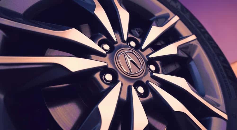 Close-up of a wheel on a 2025 Acura ADX.