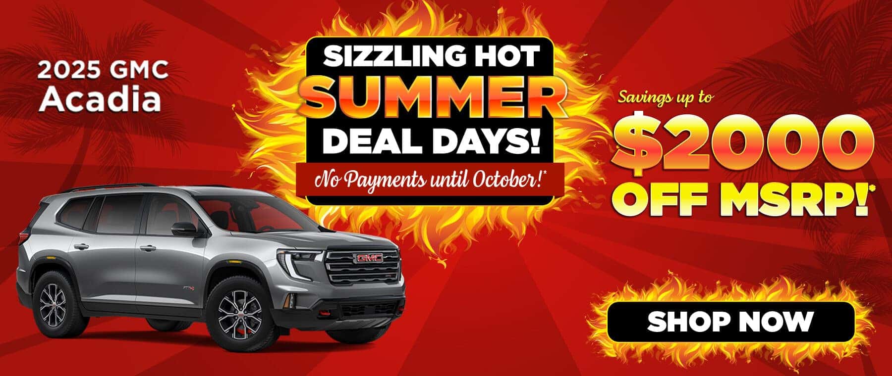 June Acadia Special - Desktop Banners - Parks KV GMC