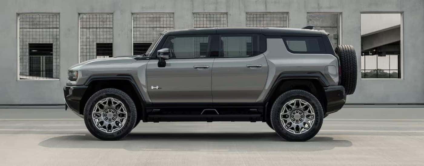 A gray 2025 GMC Hummer EV for sale near High Point.