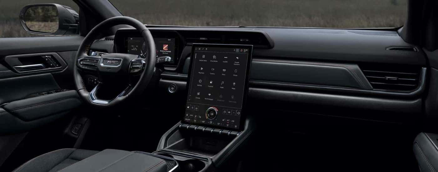 Interior infotainment and digital gauge cluster on a 2026 GMC Terrain