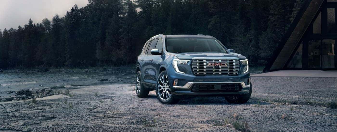 A blue used 2024 GMC Acadia Denali for sale near me