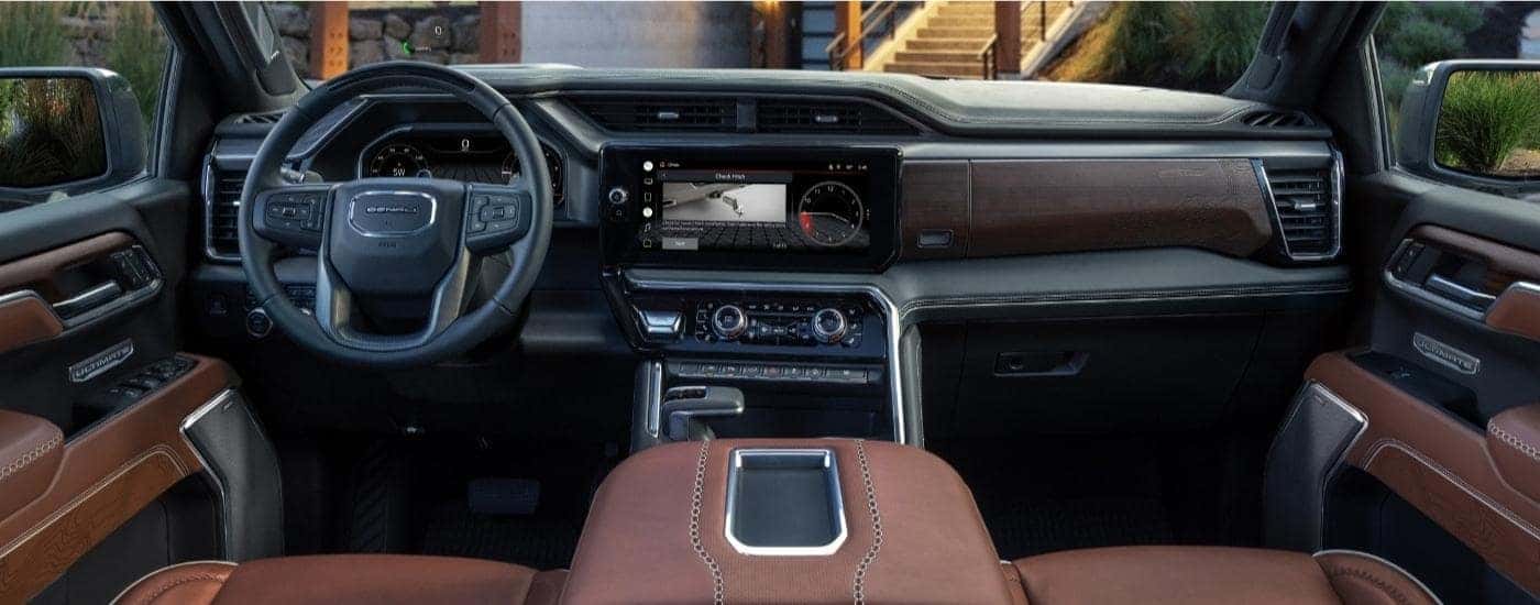 The interior of a 2025 GMC Sierra 1500.