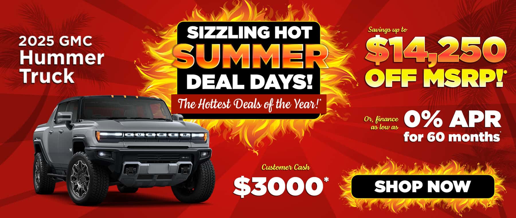 June Hummer Truck Special - Desktop Banner - Parks Greenville BGMC