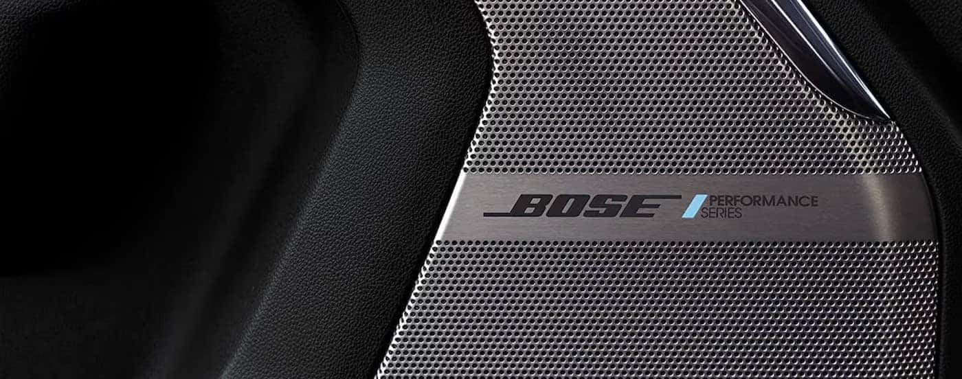 Close-up of a Bose speaker in a 2025 GMC Yukon for sale near Greer.
