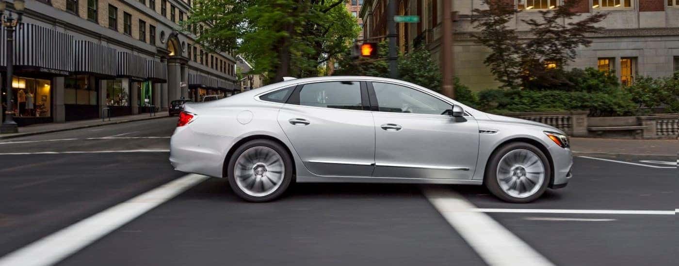 Silver 2018 Buick LaCrosse driving to a used Buick Dealer near Five Fork