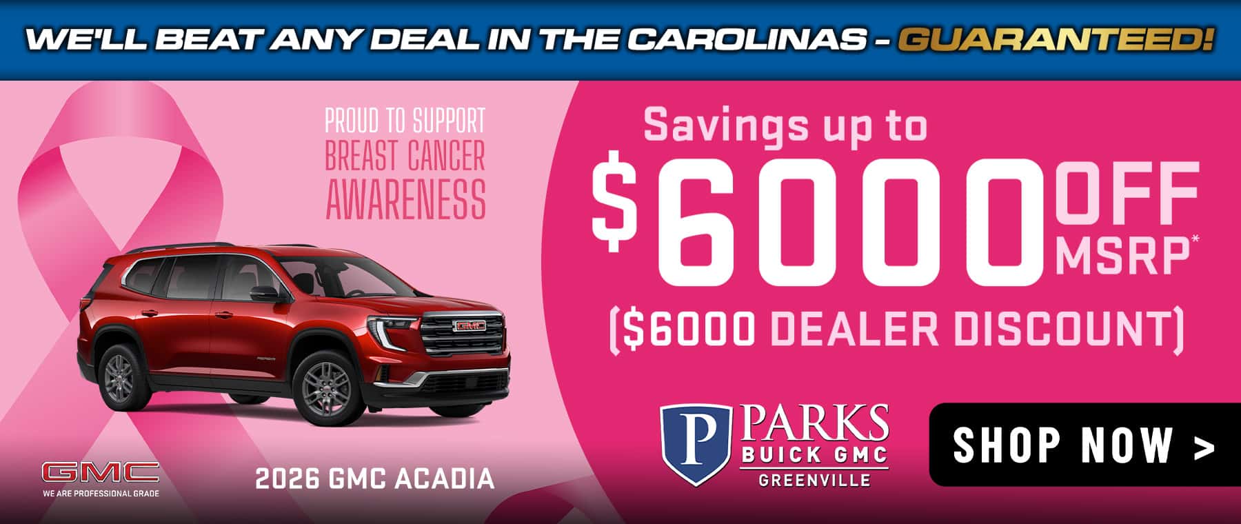 Savings up to $6000 Off MSRP ($6000 dealer discount)