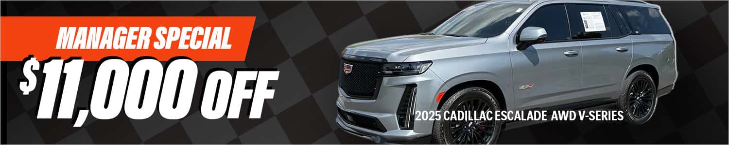 Enjoy Manager Special pricing on select Parkside Auto inventory