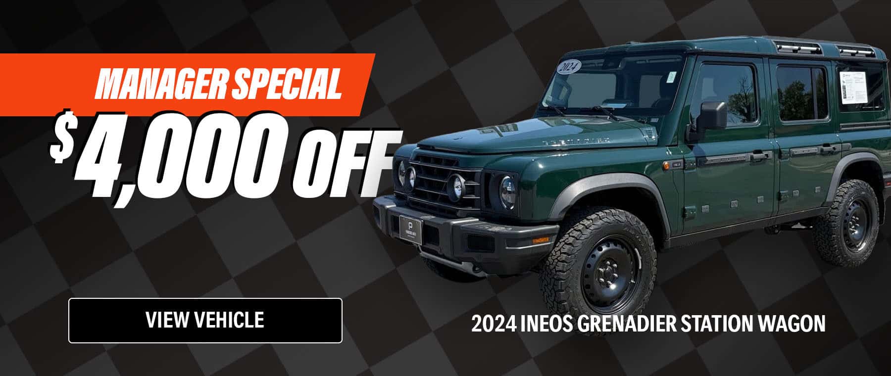 Enjoy Manager Special pricing on select Parkside Auto inventory