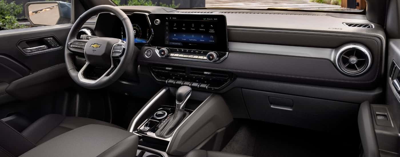 The interior of a 2026 Chevy Colorado.
