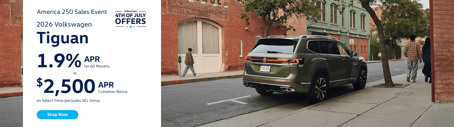 America 250 Sales Event 2026 Volkswagen Atlas