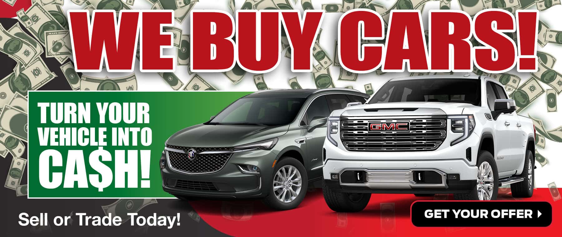We buy cars