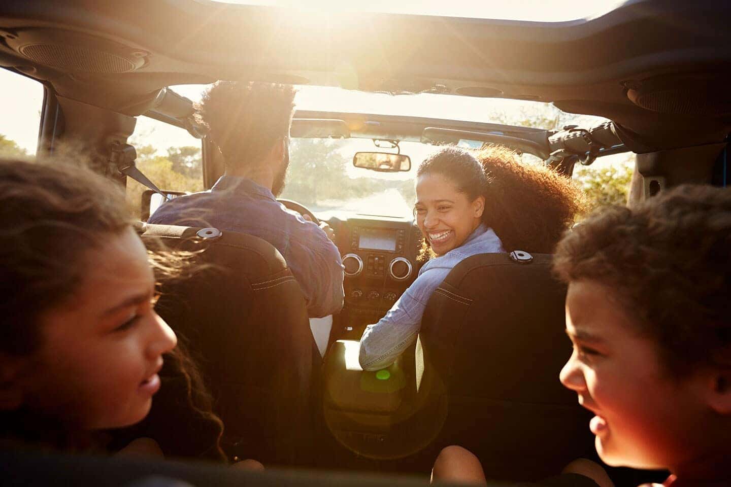 Poway Hyundai family in vehicle
