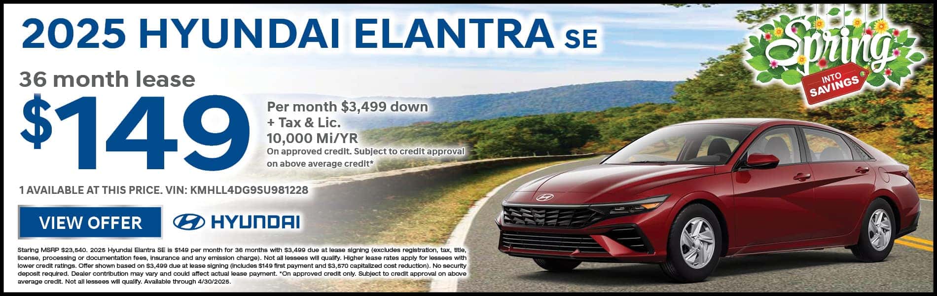2025 Hyundai Elantra SE