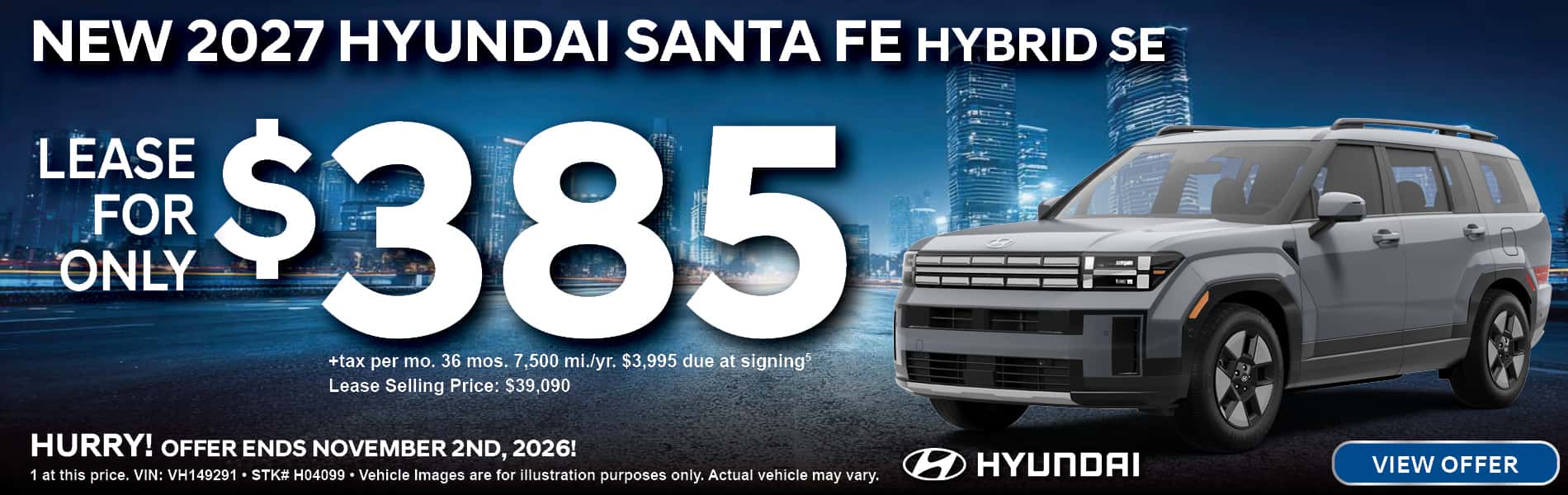 2027 Hyundai Santa Fe Hybrid SE