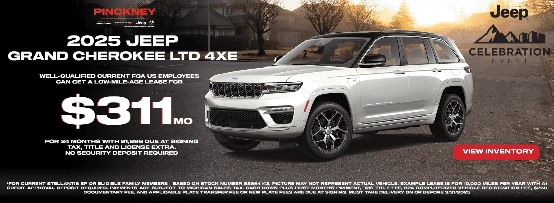 2025 Jeep Grand Cherokee LTD 4 XE $311 for 24 months