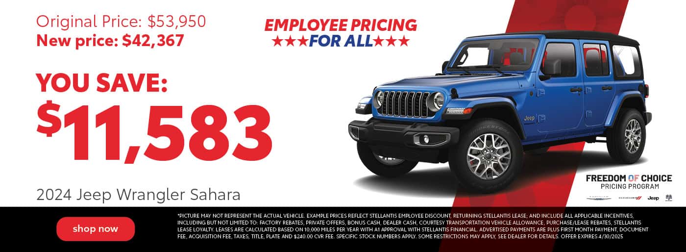 2024 Jeep Wrangler Sahara – April 2025