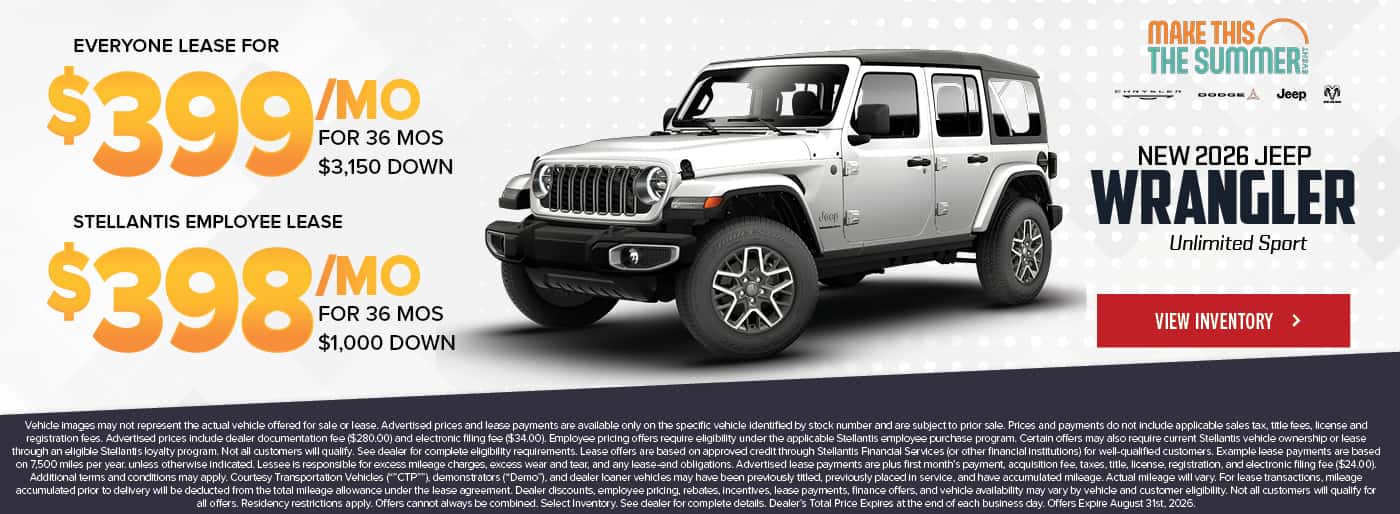 2026 Jeep Wrangler Unlimited Sport
