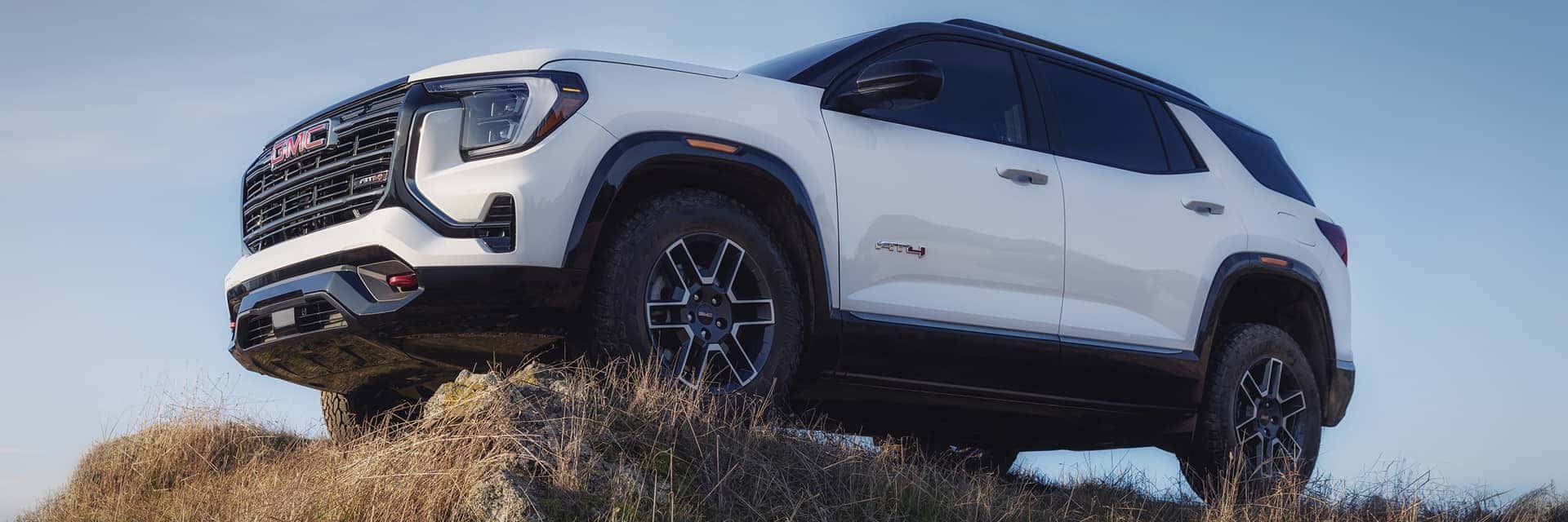 gmc terrain parked on hill