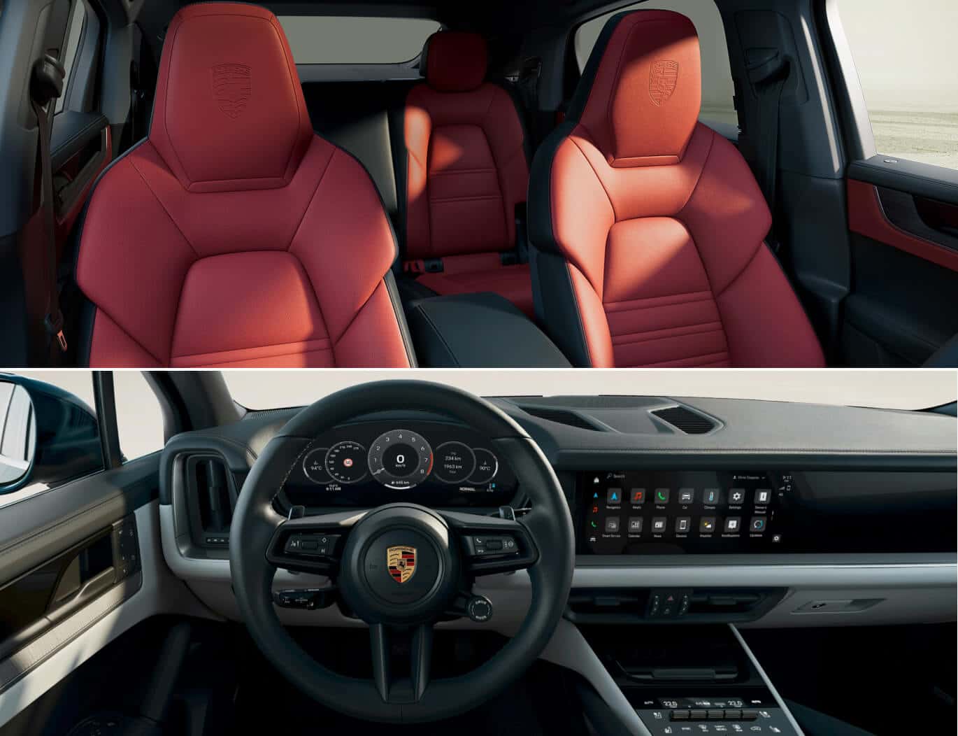 GTS vs. S E-Hybrid vs. Turbo E-Hybrid: Interior & Comfort Features
