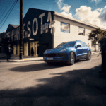 2025 Porsche Macan driving in city