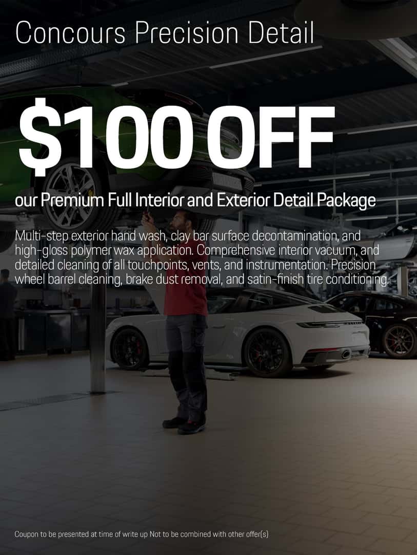 porsche charlotte northlake service and parts specials and offers