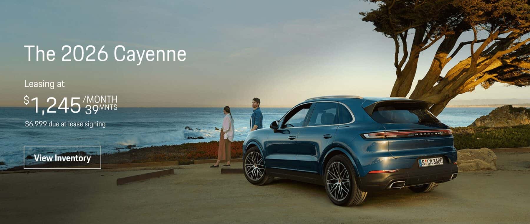 Lease a 2026 Porsche Cayenne Base for $1,245 a month for 39 months with 7,500 miles per year.