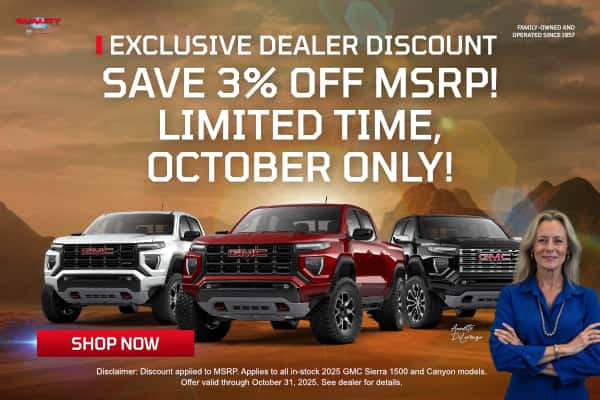 Save 3% for trucks this October
