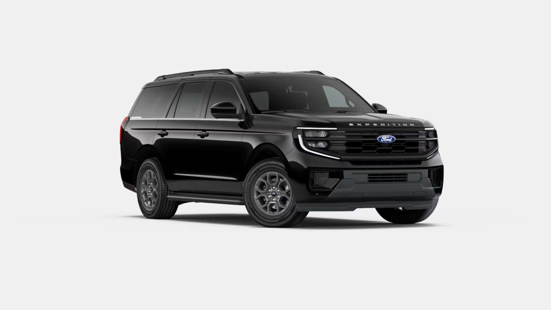 2026 Ford Expedition Active black full-size SUV shown from front three-quarter angle on a white