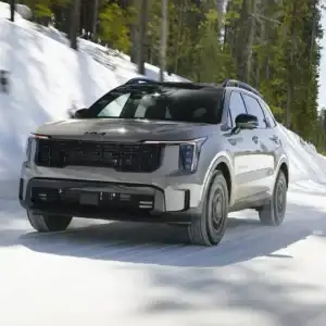 2026 Kia Sorento Driving in the Snow