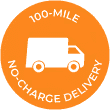 100-Mile No Charge Delivery