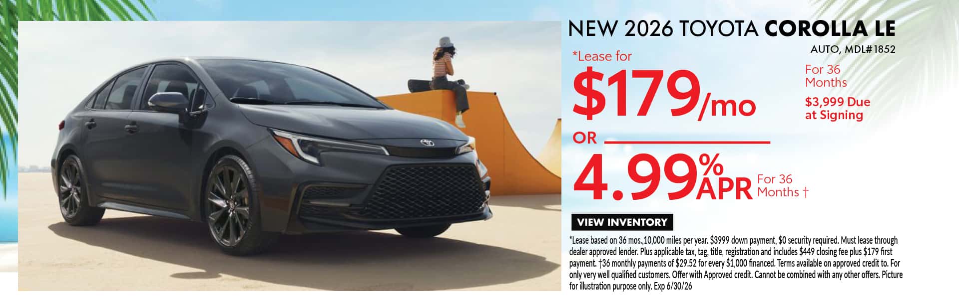 New 2026 Toyota Corolla LE