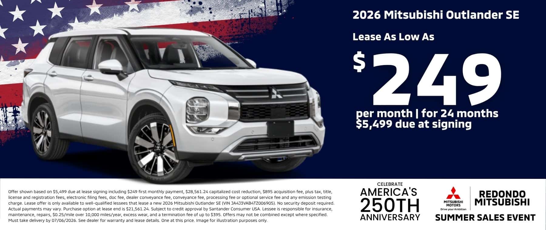4th of July 2026 Outlander Lease Offer