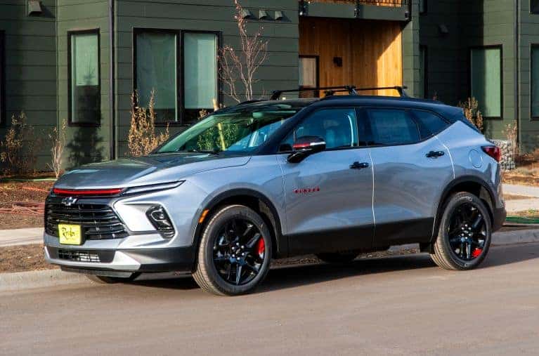 Chevy SUV in neighborhood