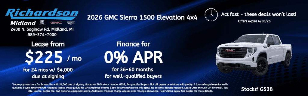Current New Vehicle Special Offers | Richardson Buick GMC