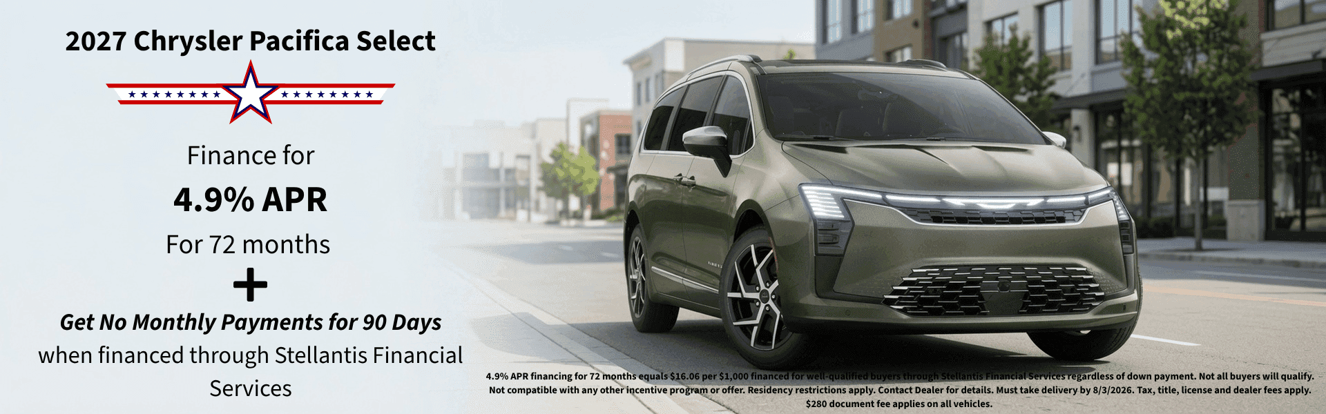 2027 Chrysler Pacifica Finance Deal