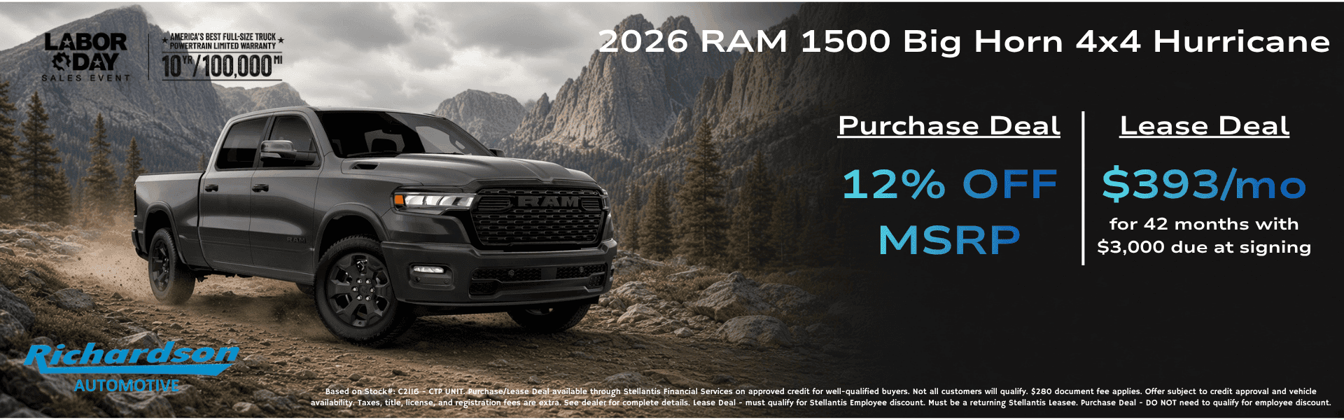 RAM 1500 Big Horn Hurricane