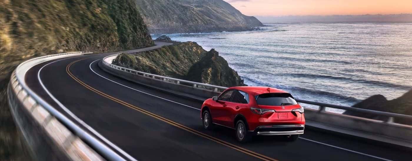 2023 Honda HR-V EX-L driving by the ocean.