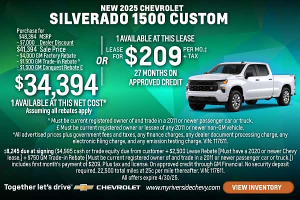 New 2025 Chevrolet Silverado 1500 Custom 