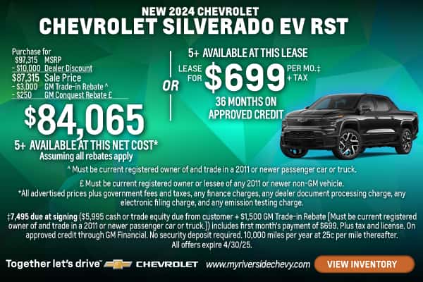 New 2024 Chevrolet Silverado EV RST