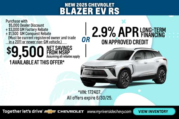 New 2025 Chevrolet Blazer EV RS
