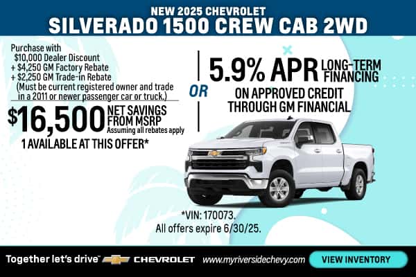 New 2025 Chevrolet Silverado Crew Cab 2WD