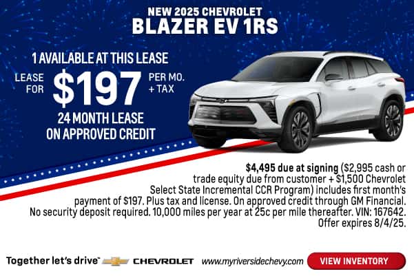New 2025 Chevrolet Blazer EV RS