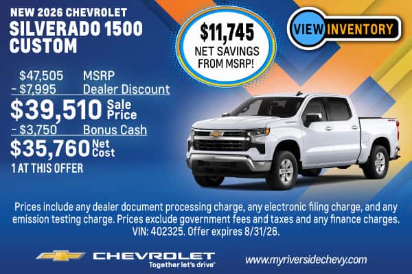  New 2026 Chevrolet Silverado 1500 Custom
