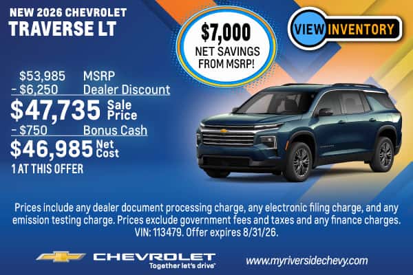 New 2026 Chevrolet Traverse LT
