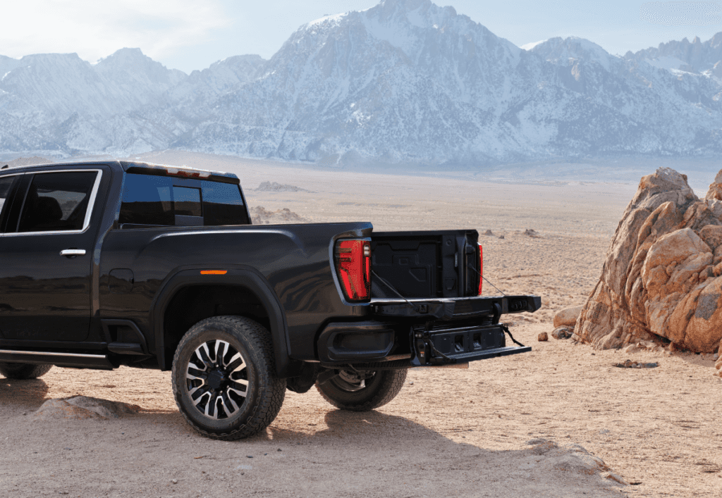 2026 GMC Sierra 2500HD Denali Ultimate Showing MultiPro Tailgate
