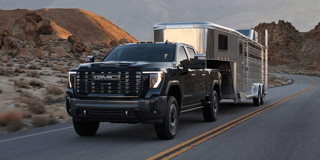 GMC Sierra towing a trailer