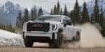 2026 GMC Sierra 2500 HD kicking up dust