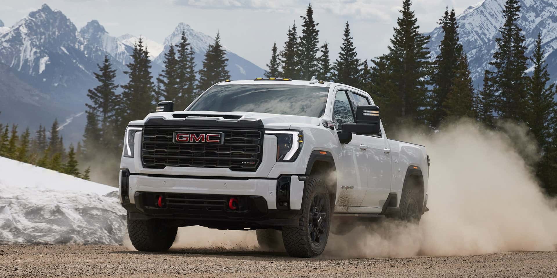 2026 GMC Sierra 2500 HD kicking up dust