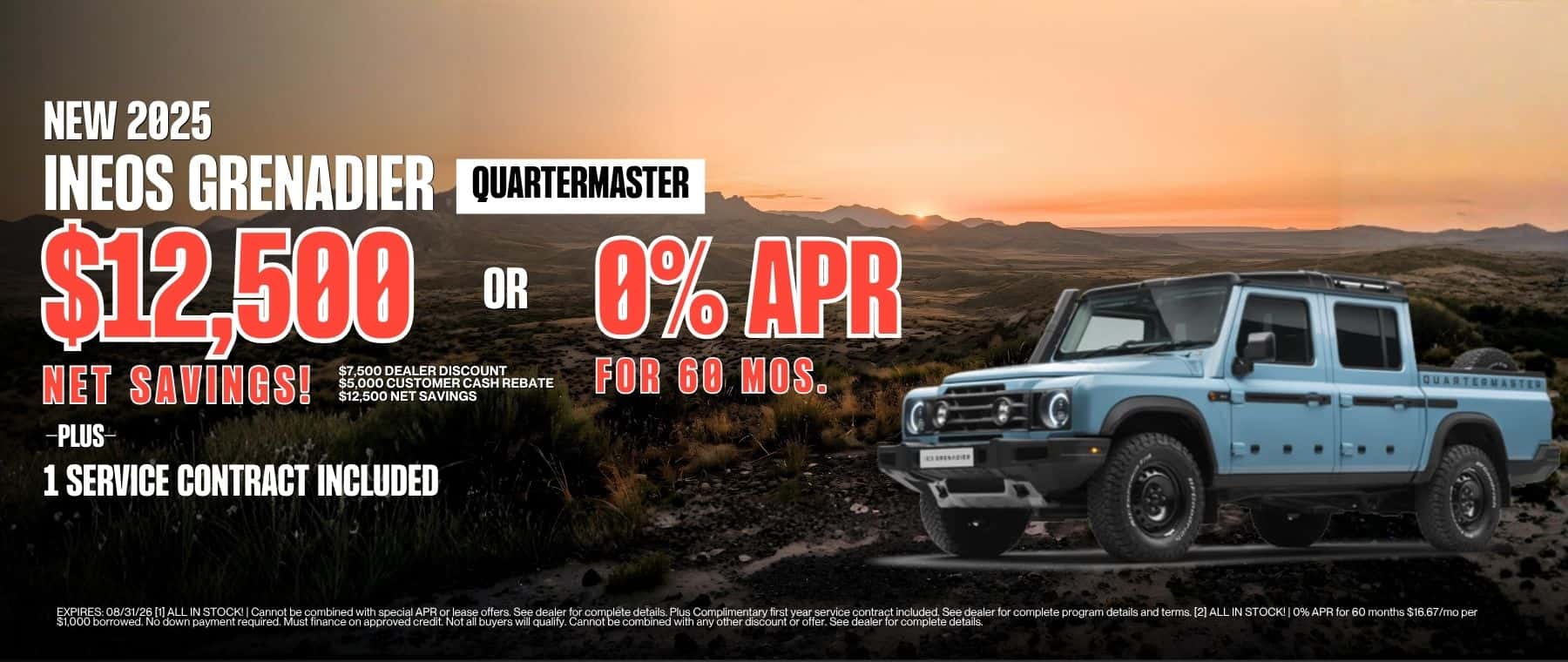 2025 INEOS Grenadier Quartermaster Net Savings at Roseville INEOS Grenadier
